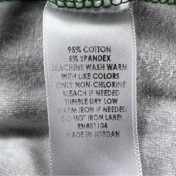 LARGE KIM ROGERS GREEN BEIGE PAISLEY  TOP STRETCH CASUAL  BOHO ELEGANT - Picture 10 of 10